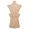 Chess Piece White Queen Unfinished Wood Shape Piece Cutout for DIY Craft Projects